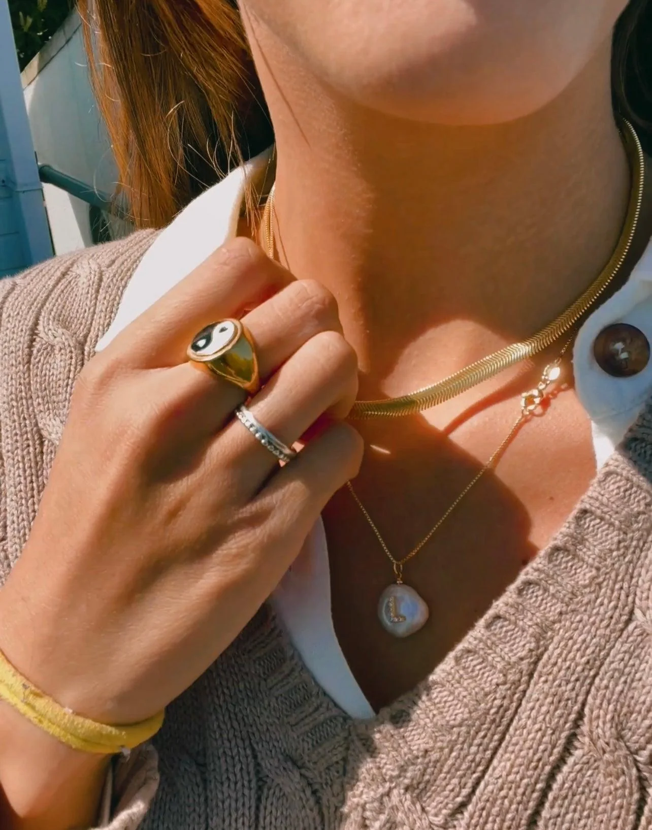 Herringbone Chain Necklace - Image 13