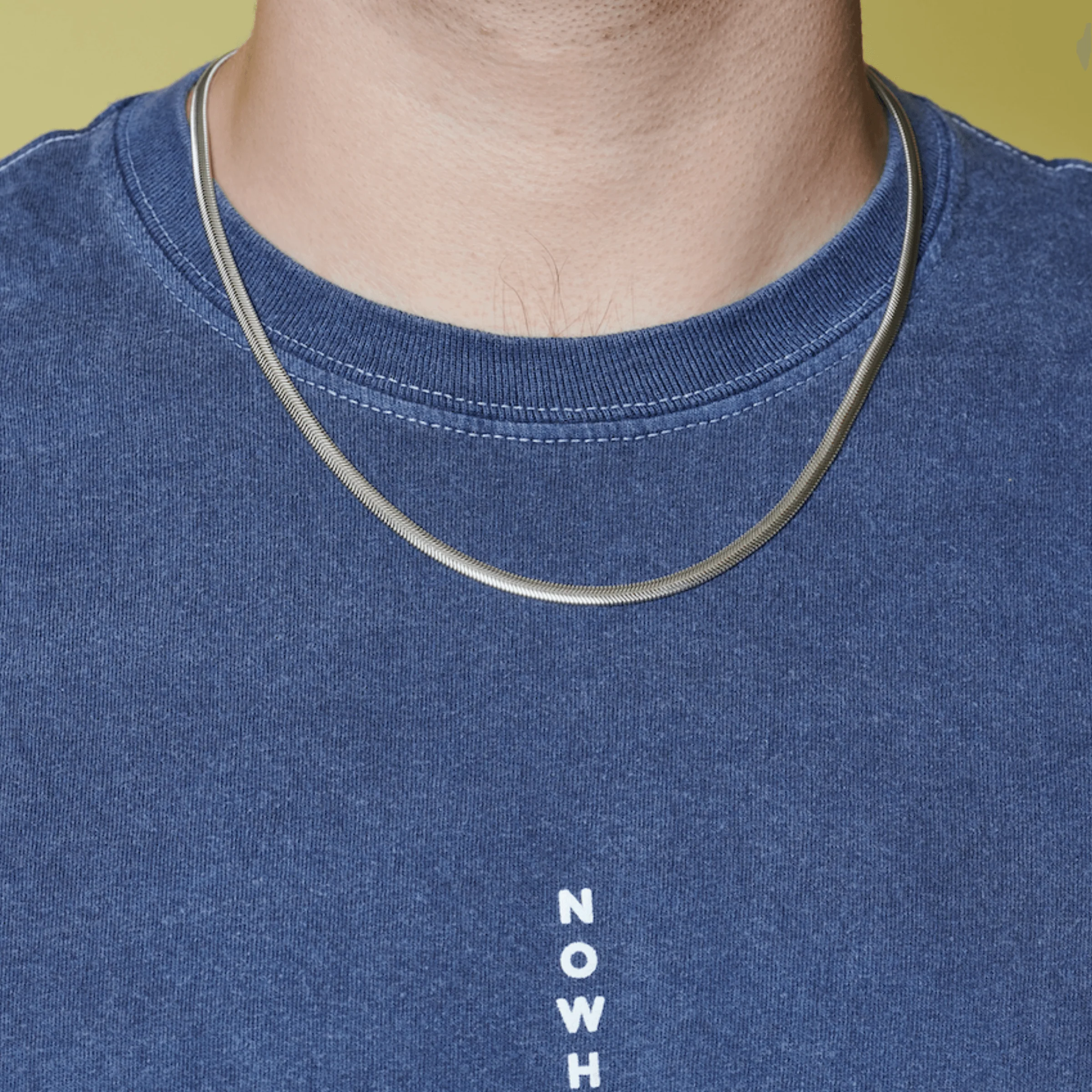 Herringbone Chain Necklace - Image 5