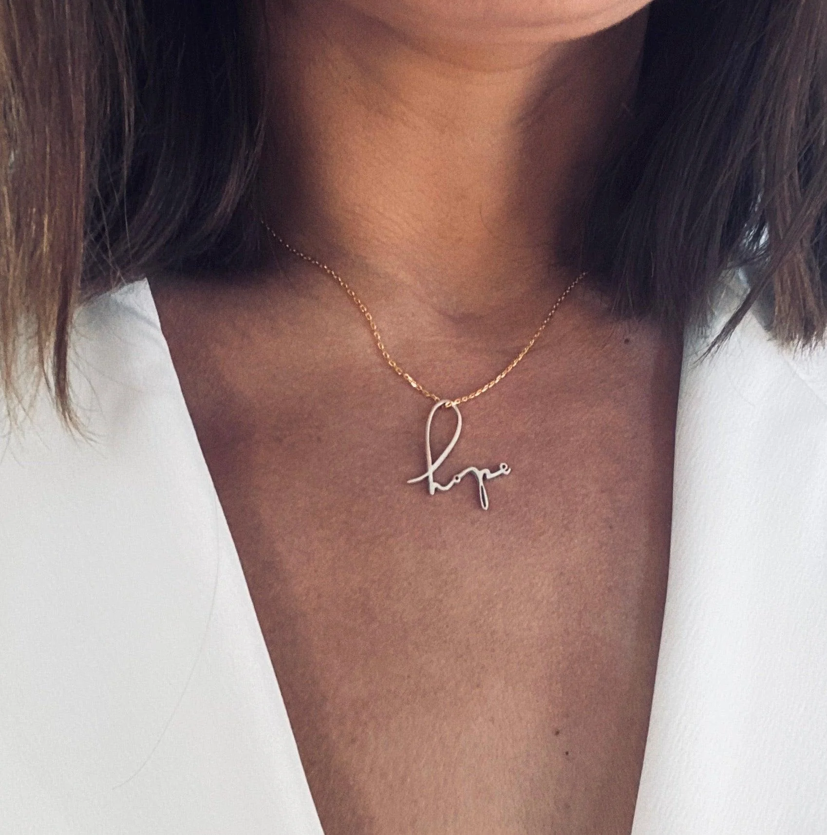 Hope Handwriting Necklace - Image 2