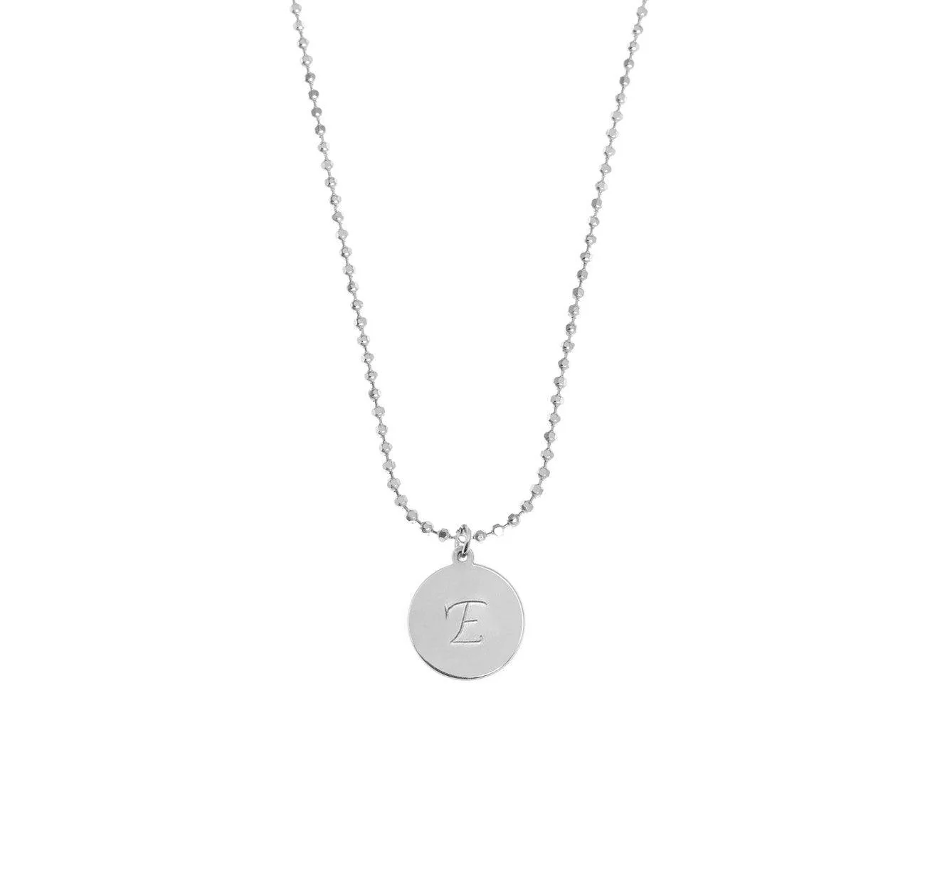 Initial Disc Birthstone Necklace - Image 8