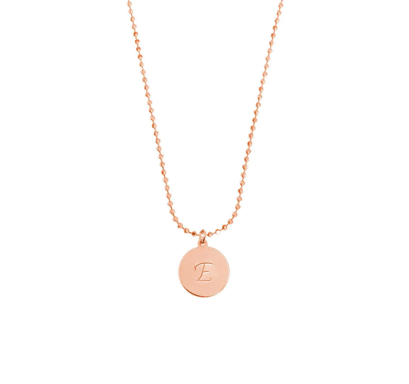 Initial Disc Birthstone Necklace - Image 9