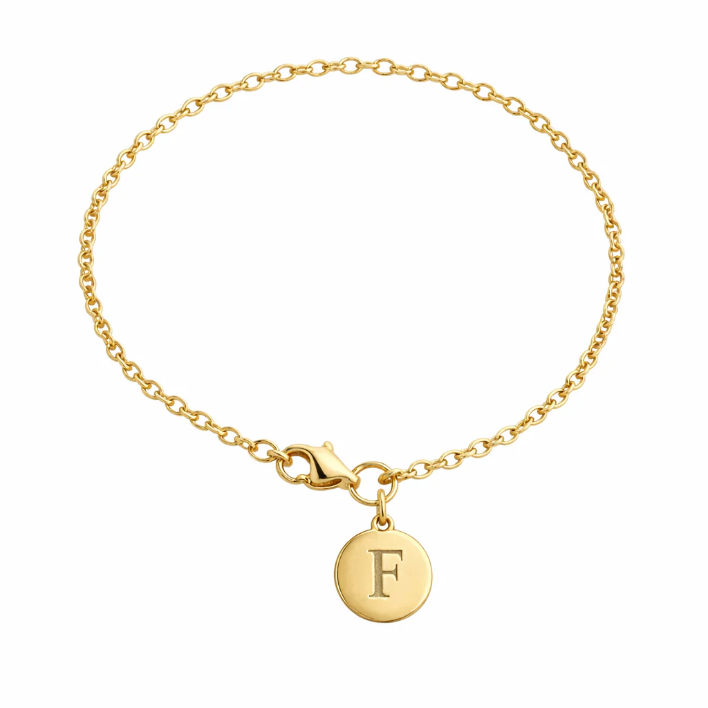 Initial Disc Bracelet - Image 3