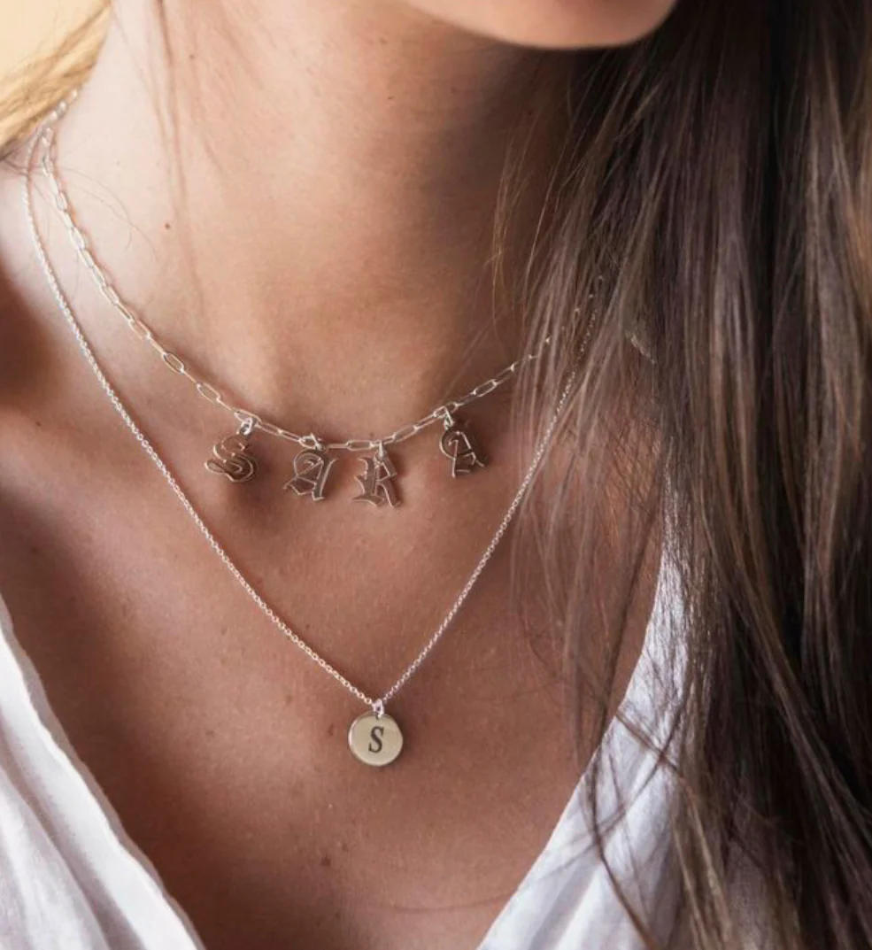 Initial Disc Necklace - Image 11