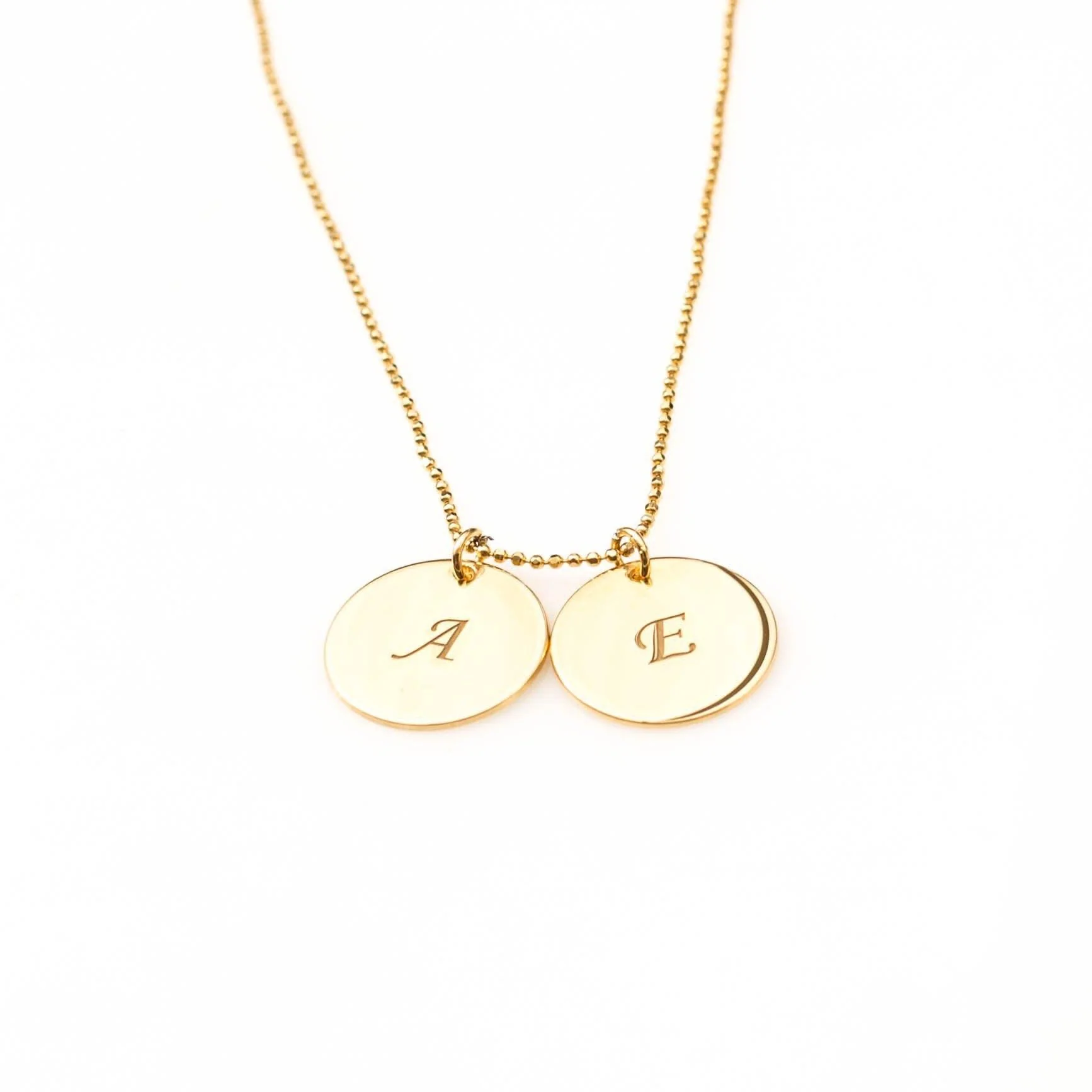 Initial Disc Necklace - Image 8