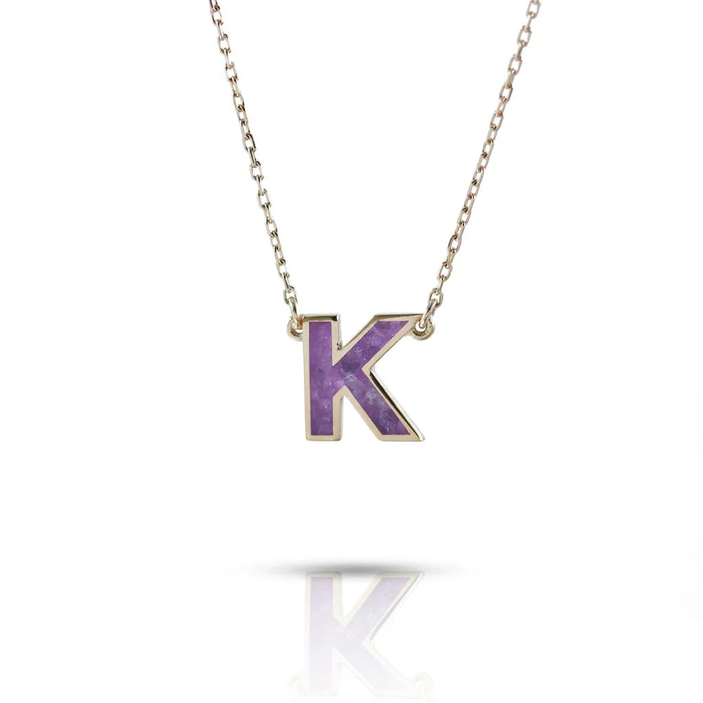 Initial Gemstone Necklace - Image 3