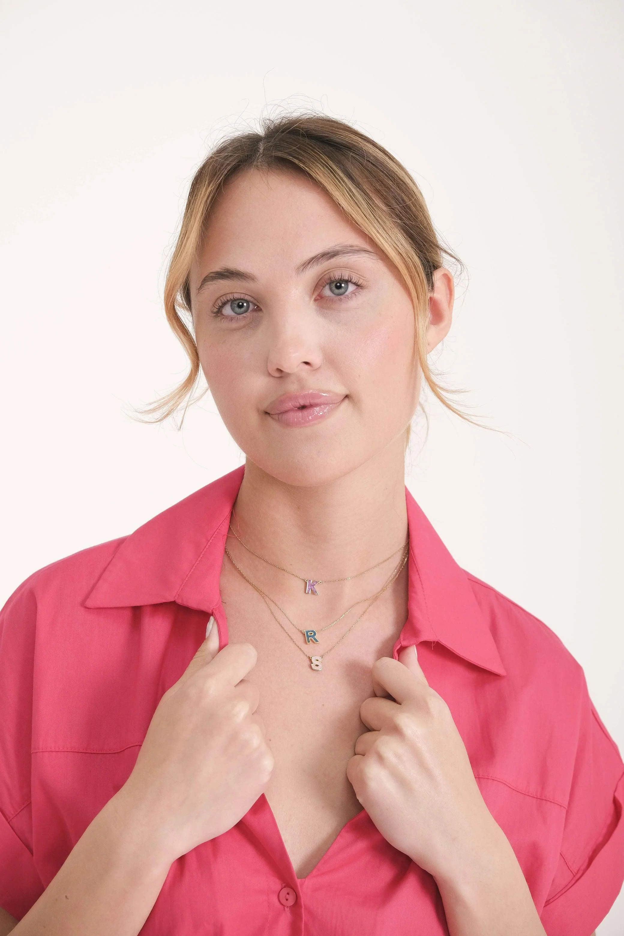 Initial Gemstone Necklace - Image 7