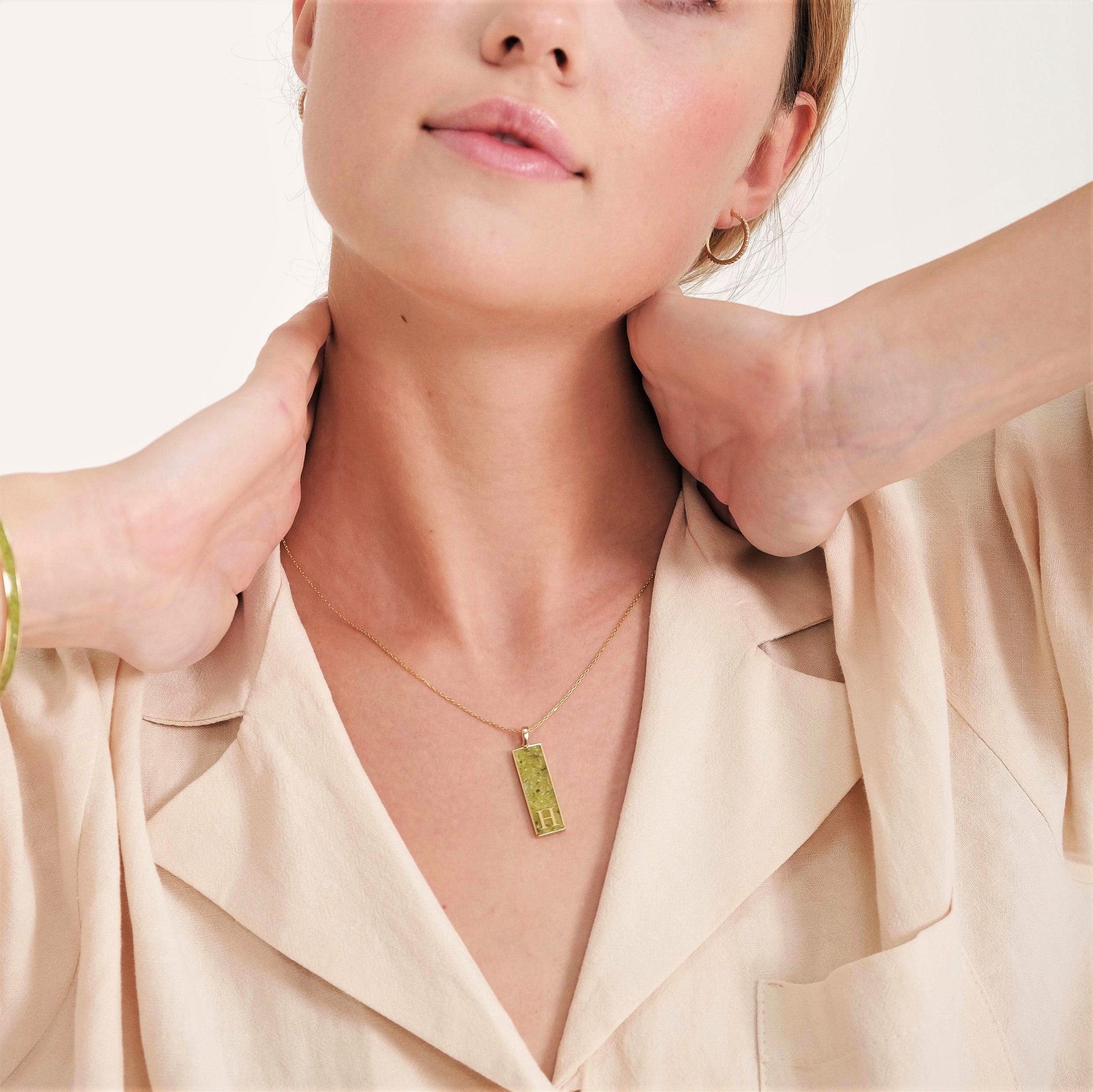 Initial Gemstone Pendant - Image 4