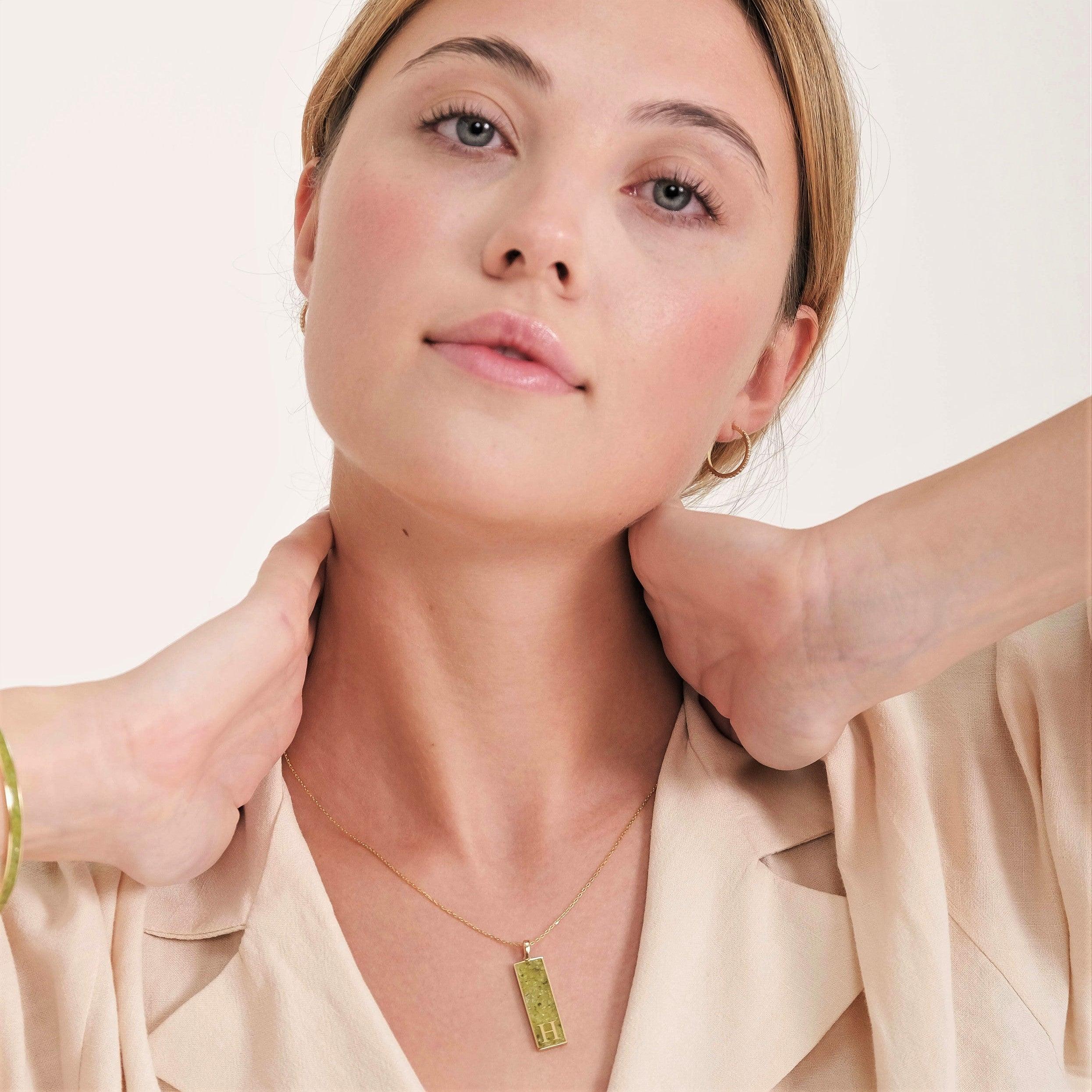 Initial Gemstone Pendant - Image 5