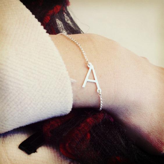 Initial Sideway Bracelet - Image 3