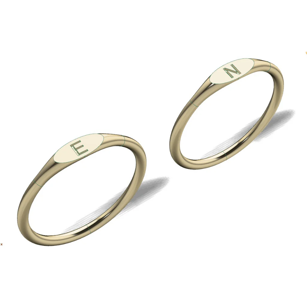 Initial Stackable Ring - Image 4