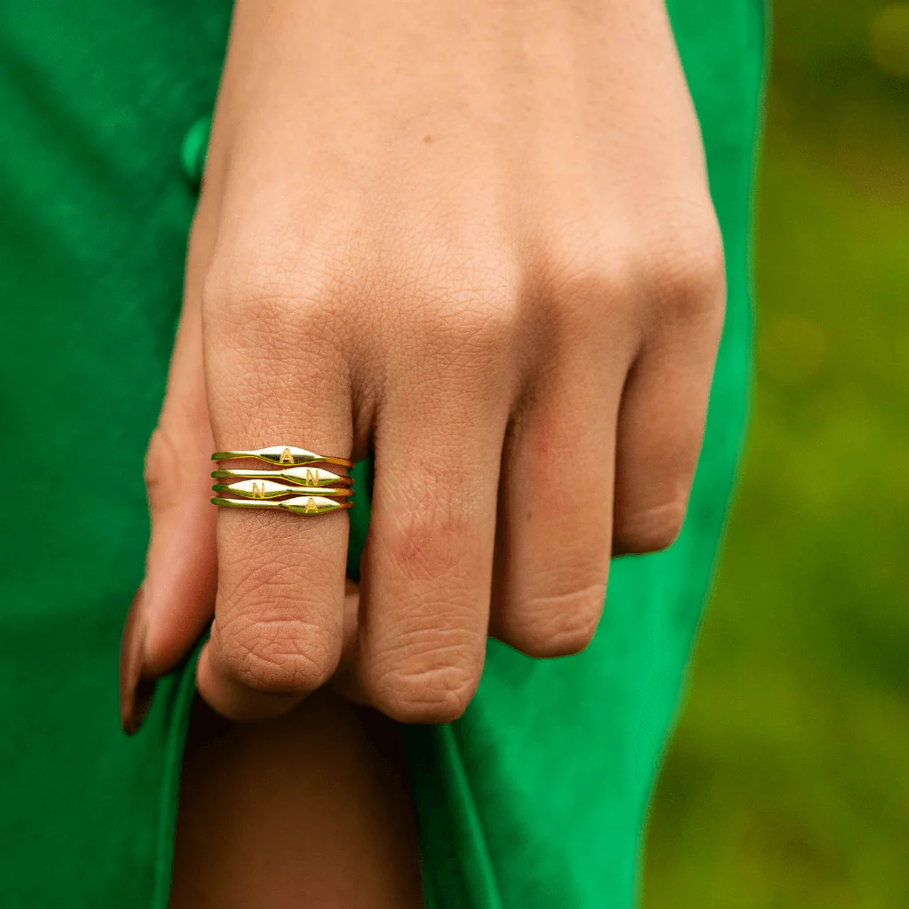 Initial Stackable Ring - Image 5