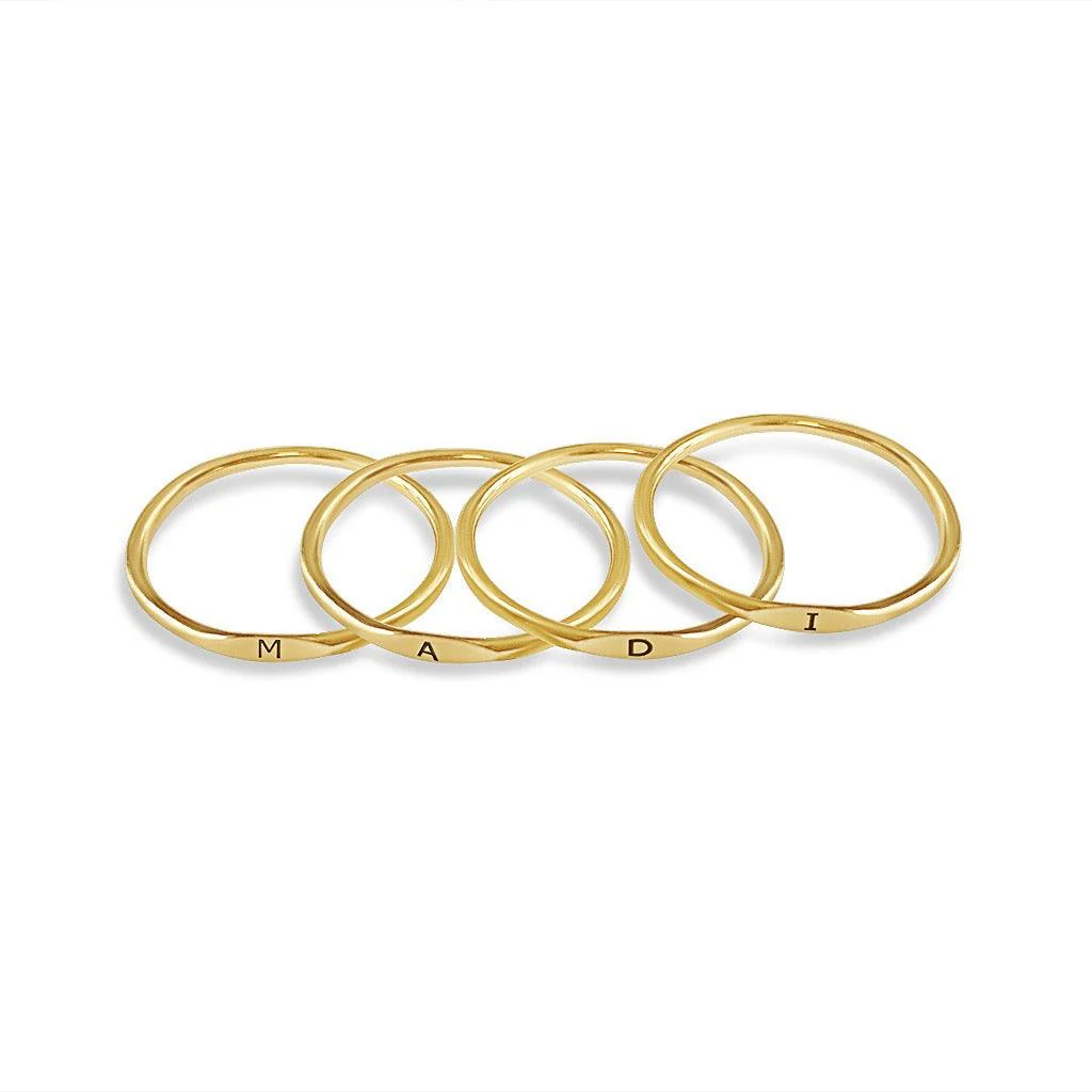 Initial Stackable Ring - Image 7