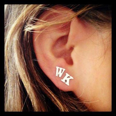 Initial Stud Earrings - Image 4
