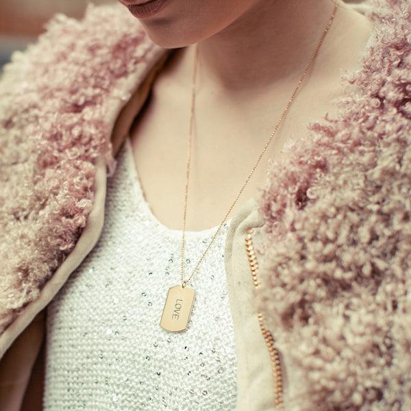 Inspirational Tag Necklace - Image 2
