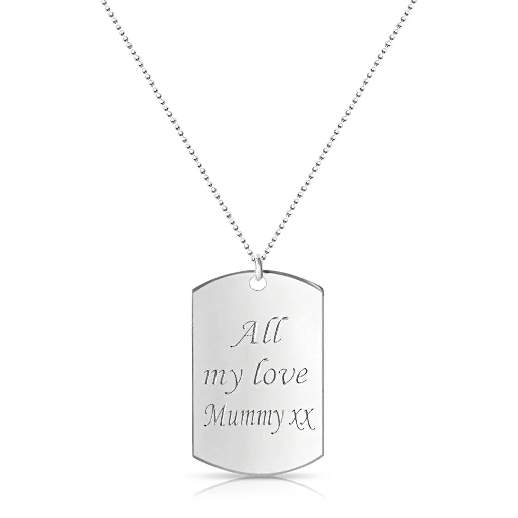 Inspirational Tag Necklace - Image 3
