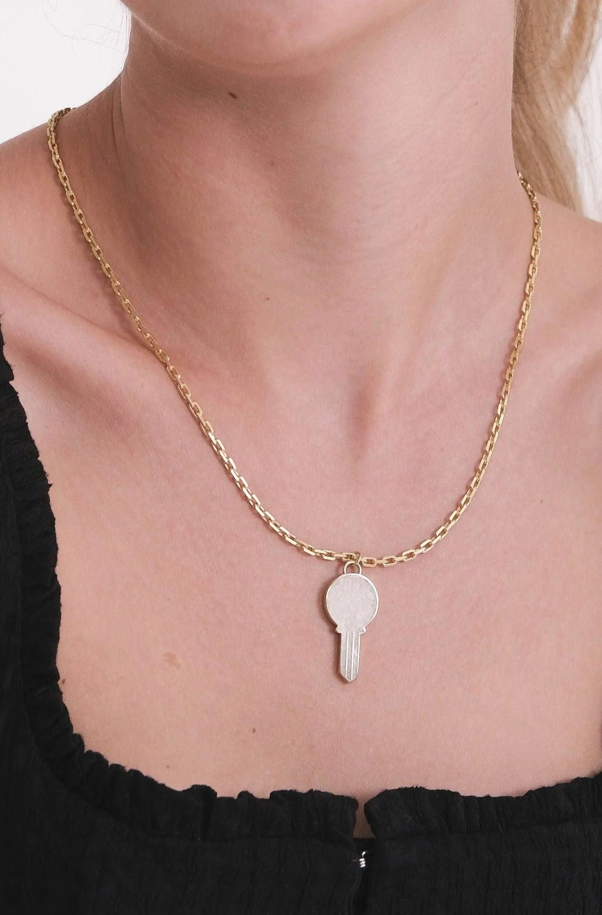 Key To Heart Gemstone Necklace - Image 2