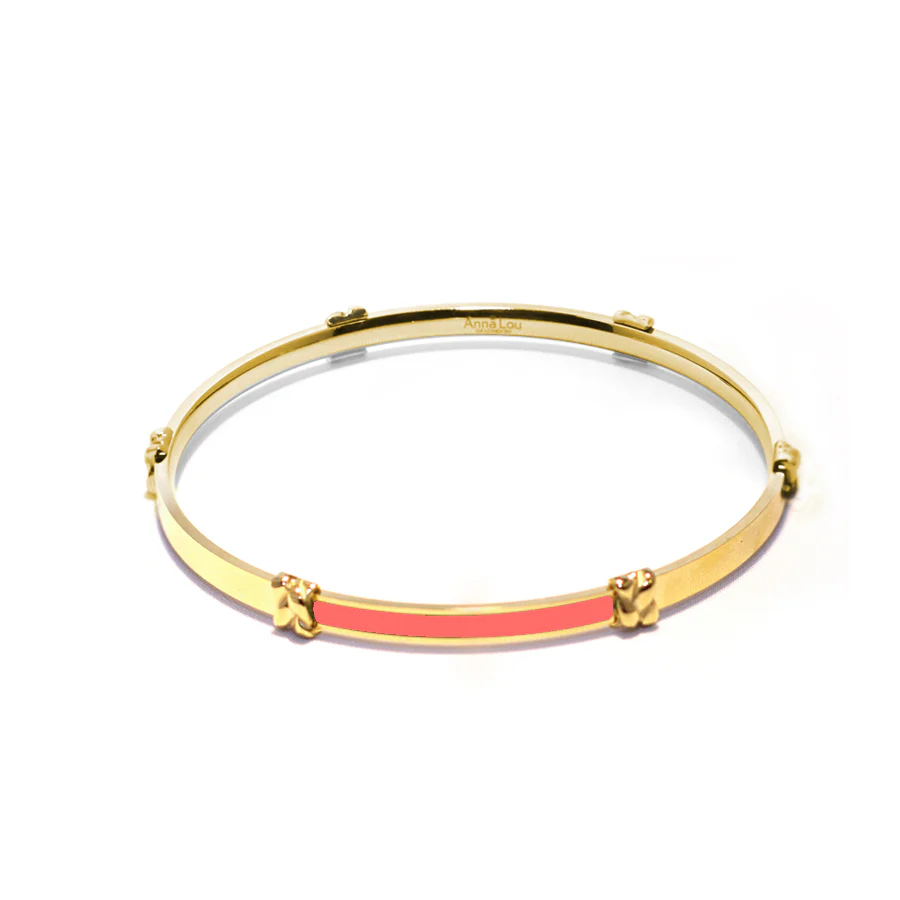 Knotted enamel Bangle - Image 3