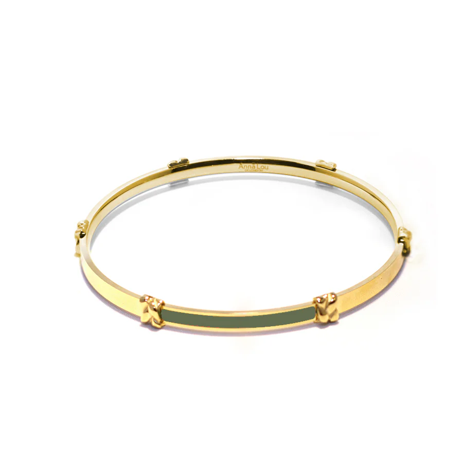 Knotted enamel Bangle - Image 5