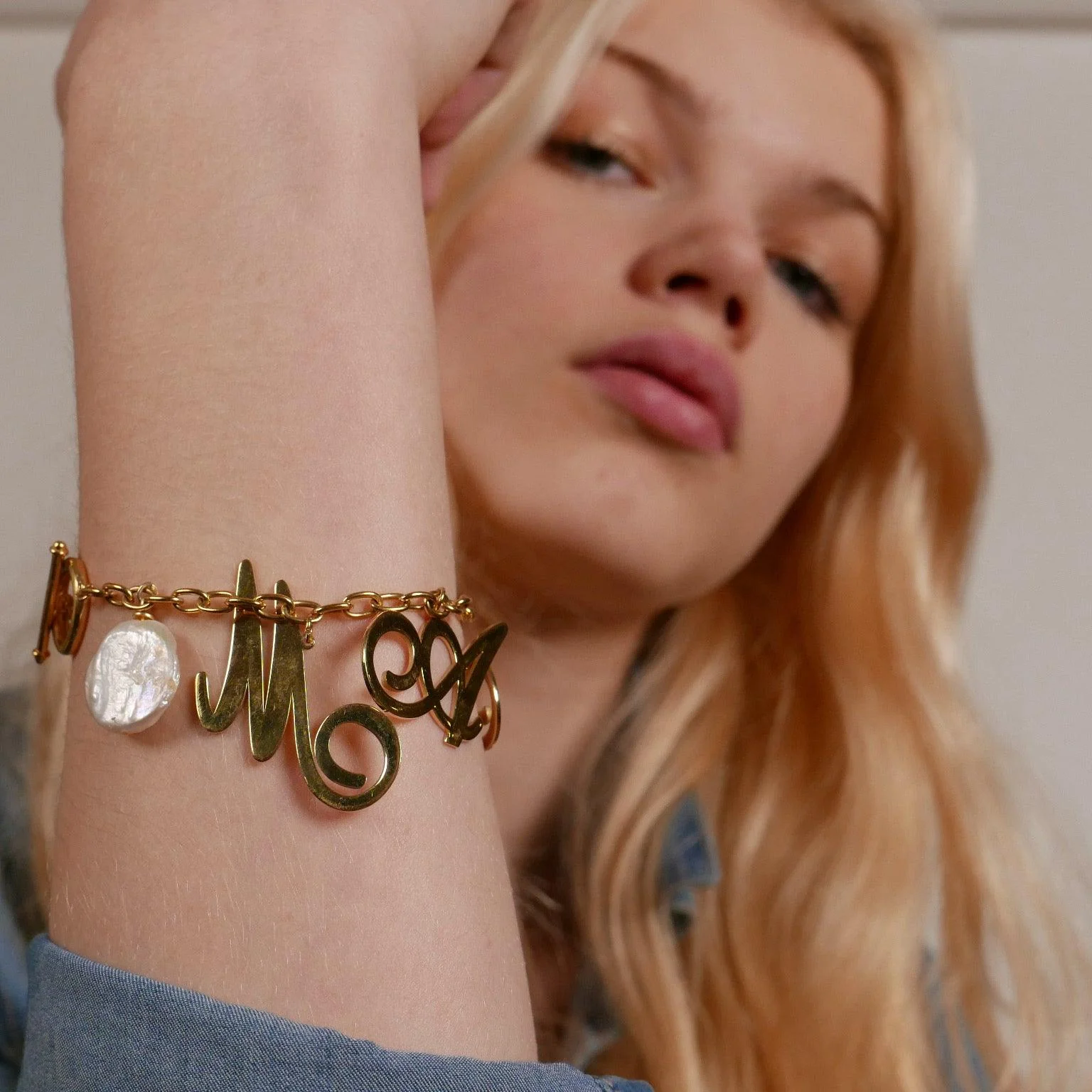 Letter Charm Bracelet - Image 3