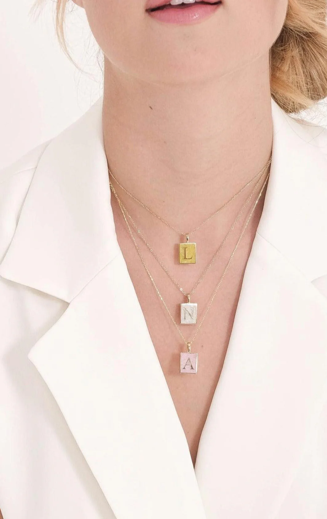 Letter Moonstone Necklace - Image 2