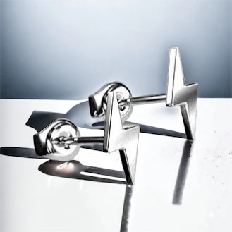 Lightning Stud Earrings - Image 2