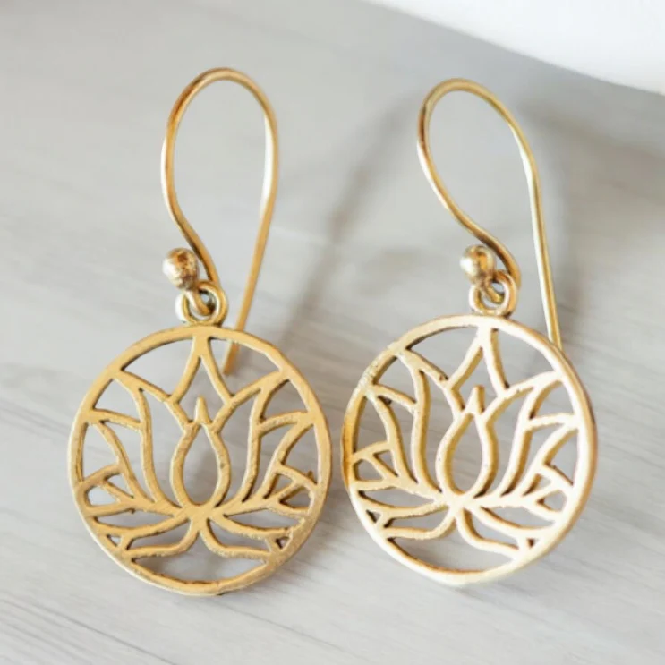 Lotus Earrings - Image 2