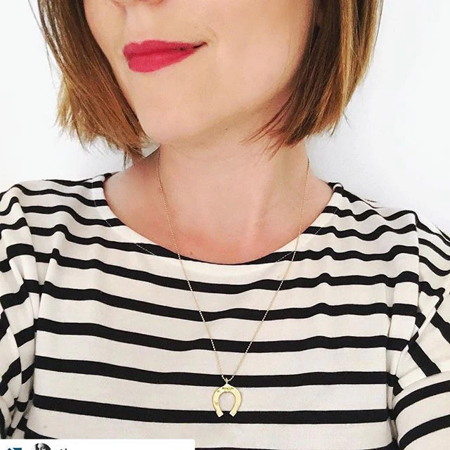 Lucky Horseshoe Necklace - Image 3