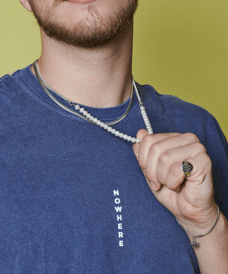 Men's Pearl Necklace - Image 2