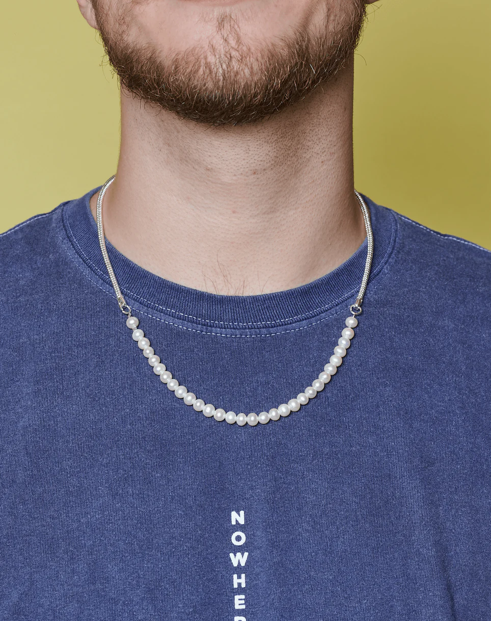 Men's Pearl Necklace - Image 3