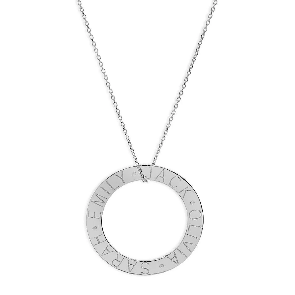 Names Circle Necklace - Image 3