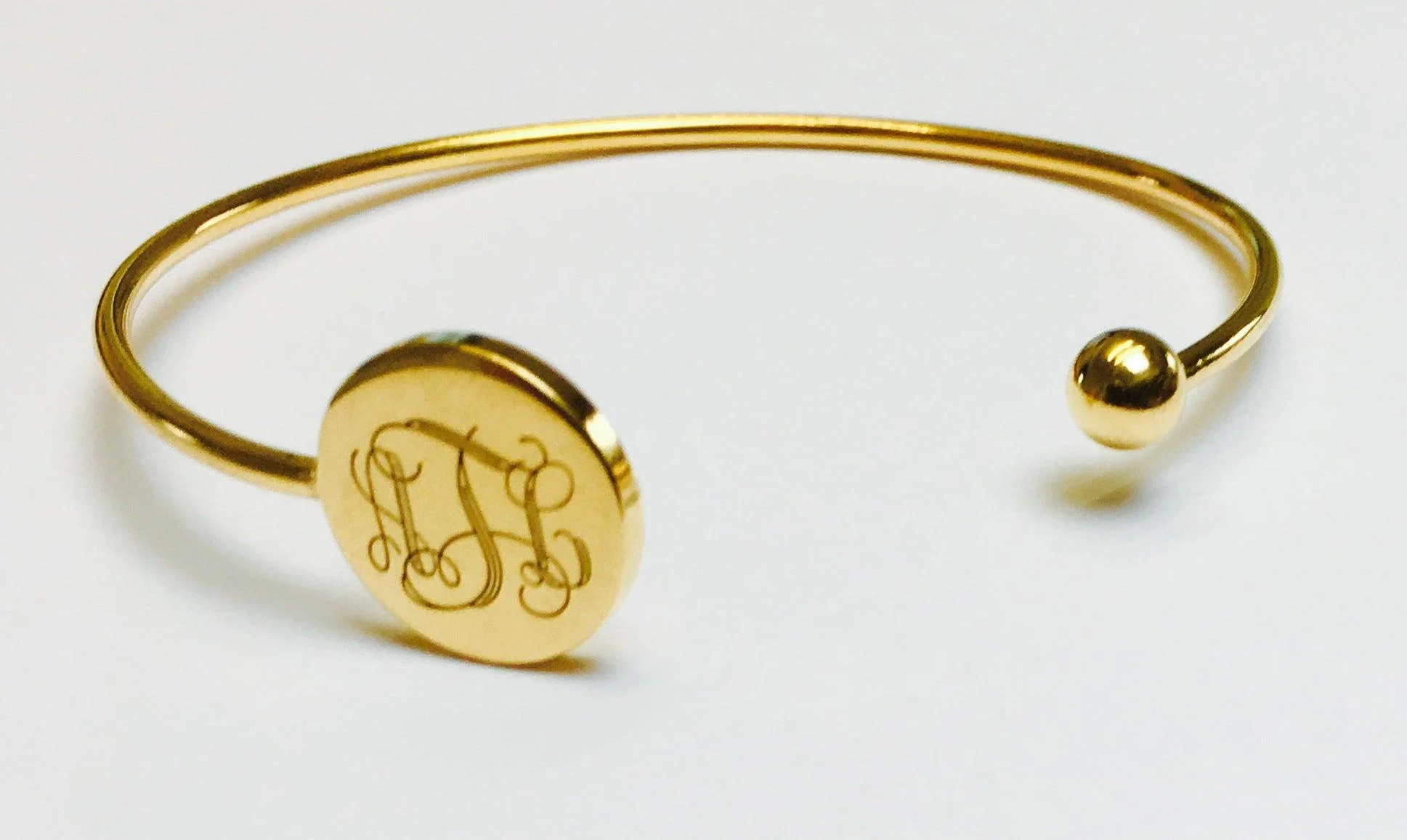 Monogram personalised cuff - Image 2