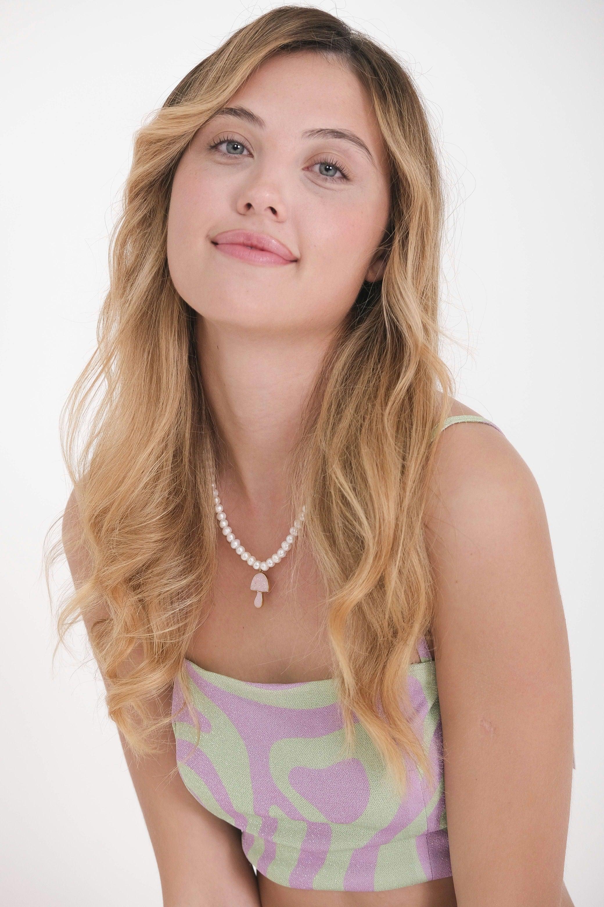 Mushroom Gemstone Necklace - Image 5