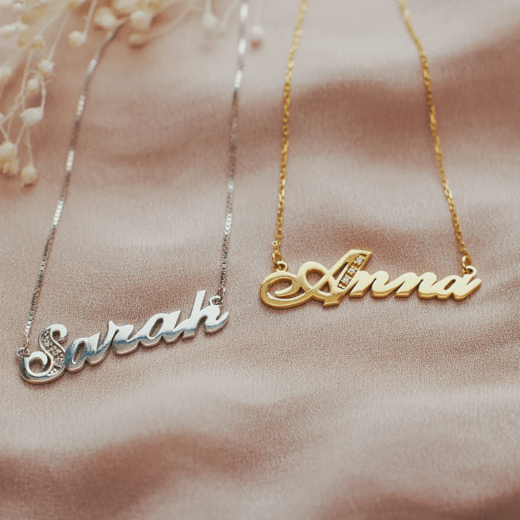 Name Necklace with  Initial - Image 2