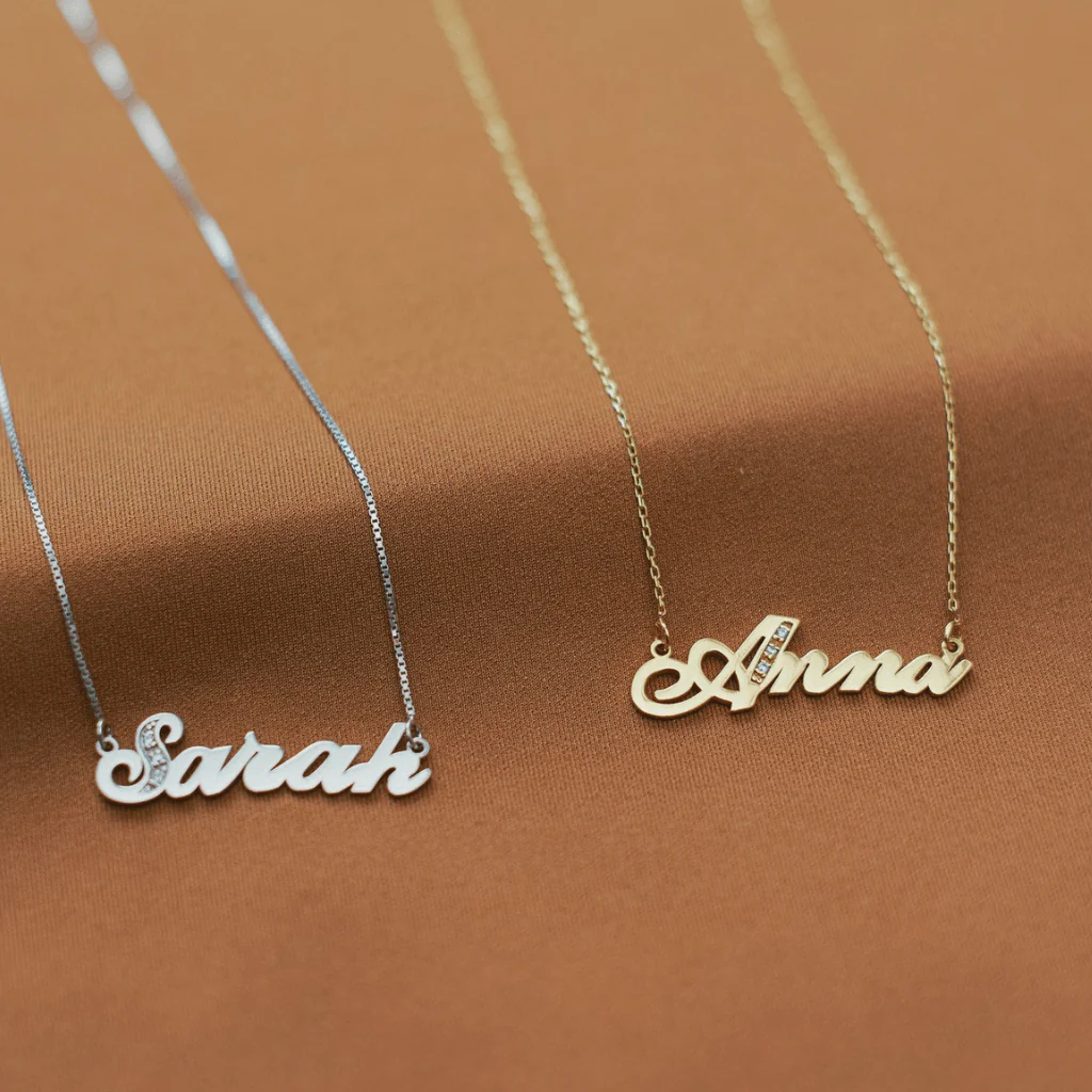 Name Necklace with  Initial - Image 3