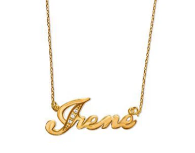 Name Necklace with  Initial - Image 5