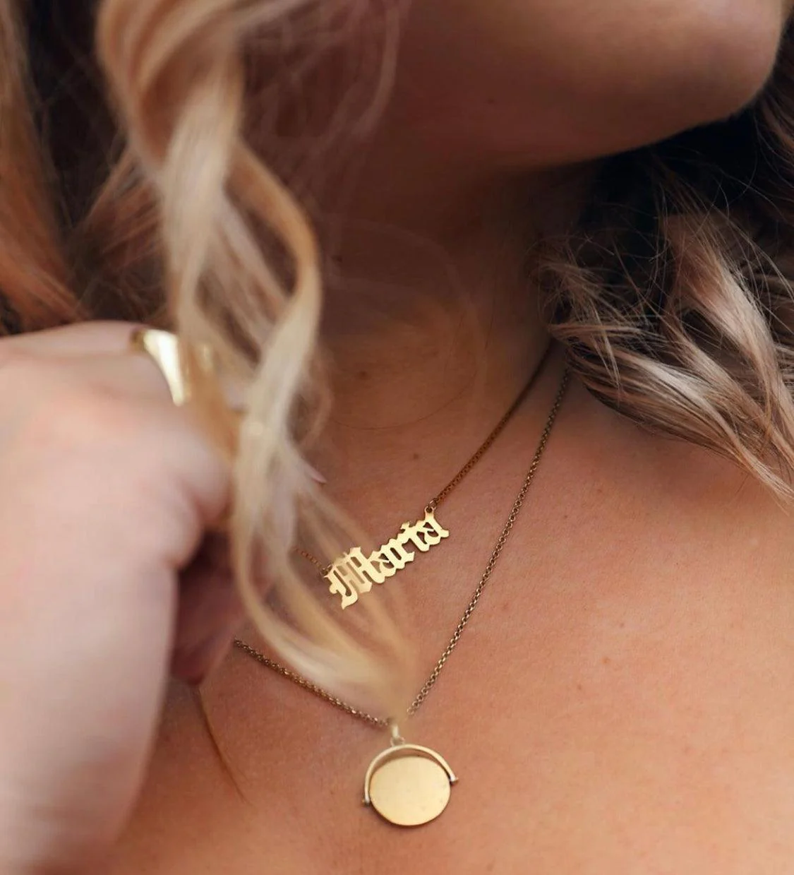 Old English Word/Name Necklace - Image 6