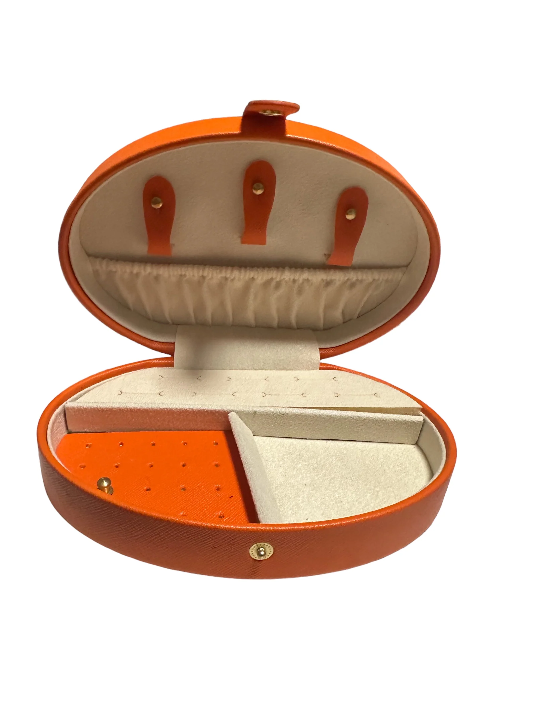 Orange oval jewellery box - Image 2