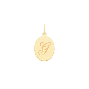 Oval Initial Pendant - Image 7