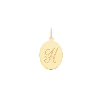 Oval Initial Pendant - Image 8