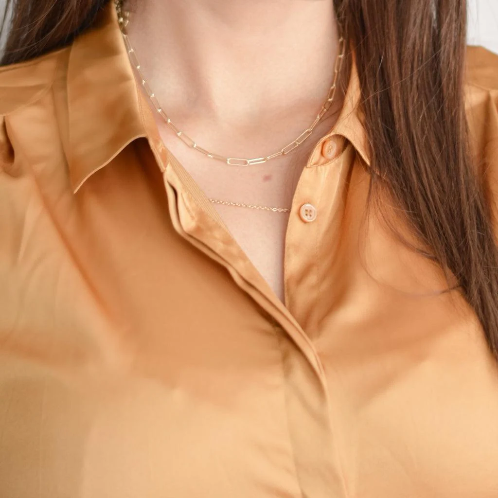 Paperclip Chain Necklace - Image 8
