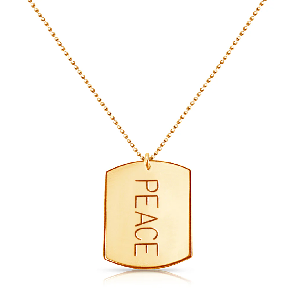 Peace Tag Necklace