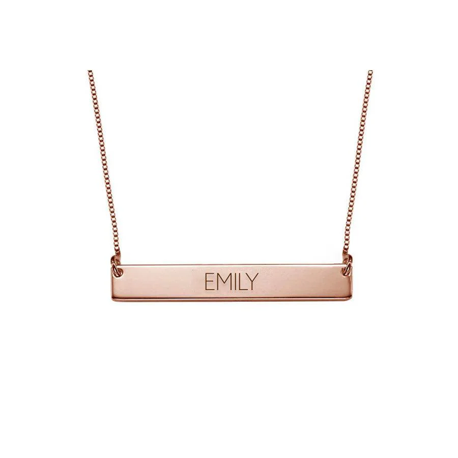 Personalised Bar Name Necklace - Image 3