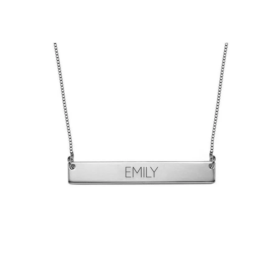 Personalised Bar Name Necklace - Image 4