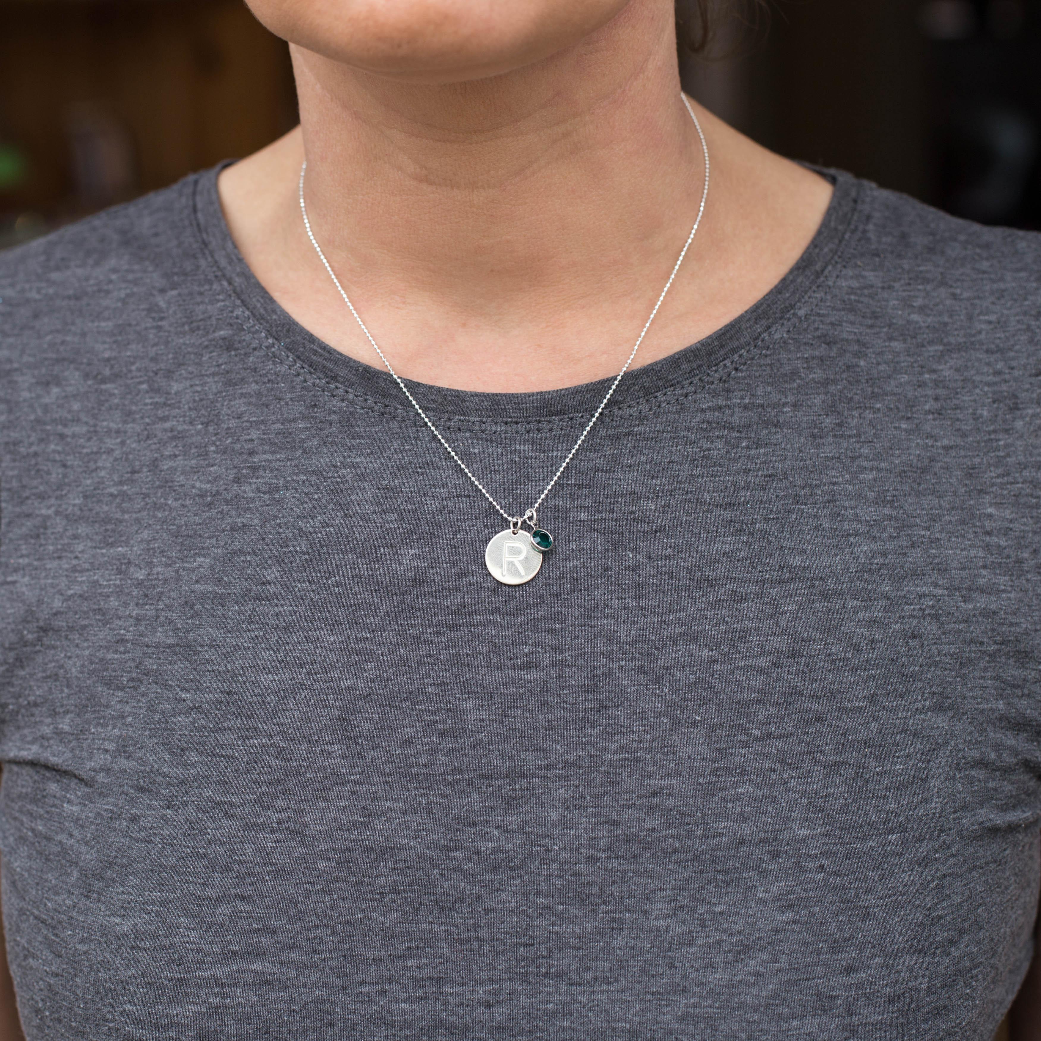 Personalised Initial Disc Necklace - Image 5