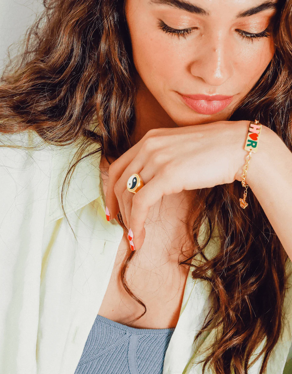 Personalised Initial Enamel Bracelet - Image 5