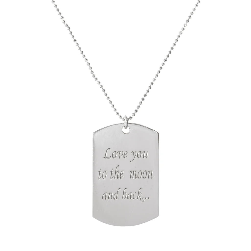 Personalised Identity Tag Necklace - Image 2