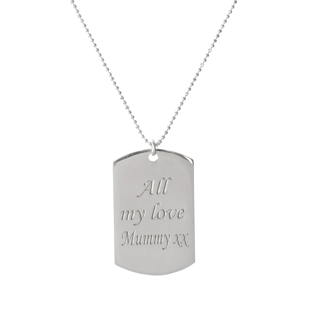 Personalised Identity Tag Necklace - Image 3