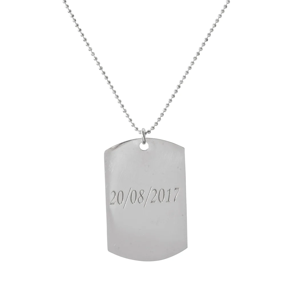 Personalised Identity Tag Necklace - Image 5