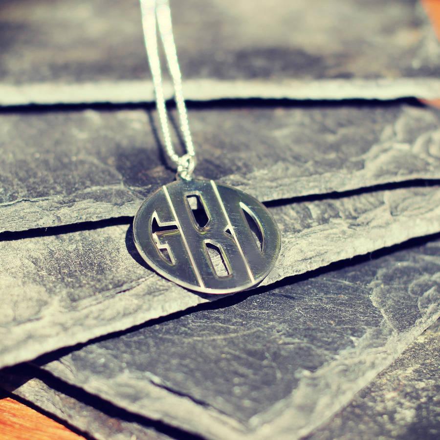 Personalised Men's Monogram Necklace - Image 3