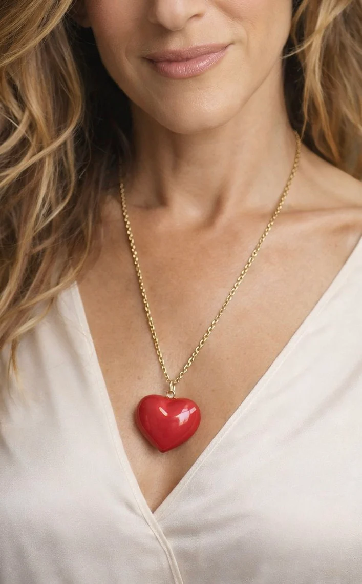Puffy Heart Necklace - Image 2